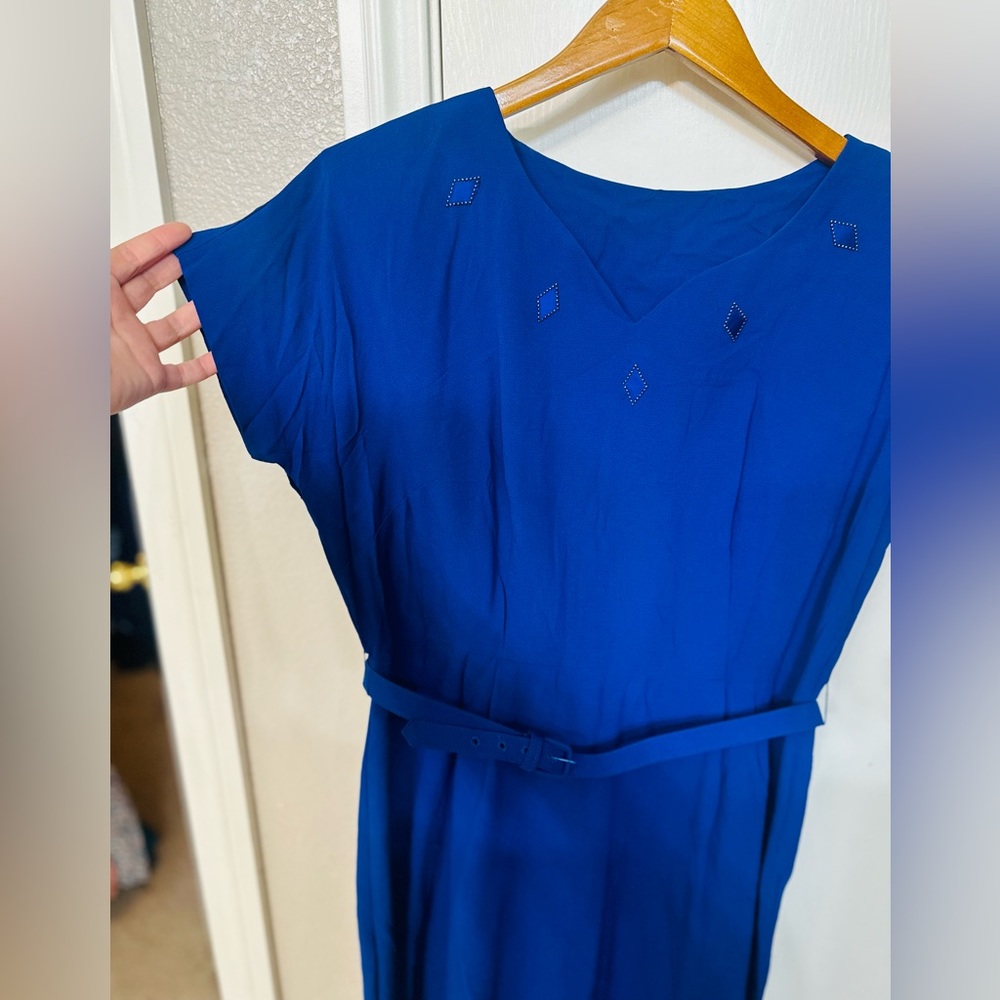 50s vintage blue night dress